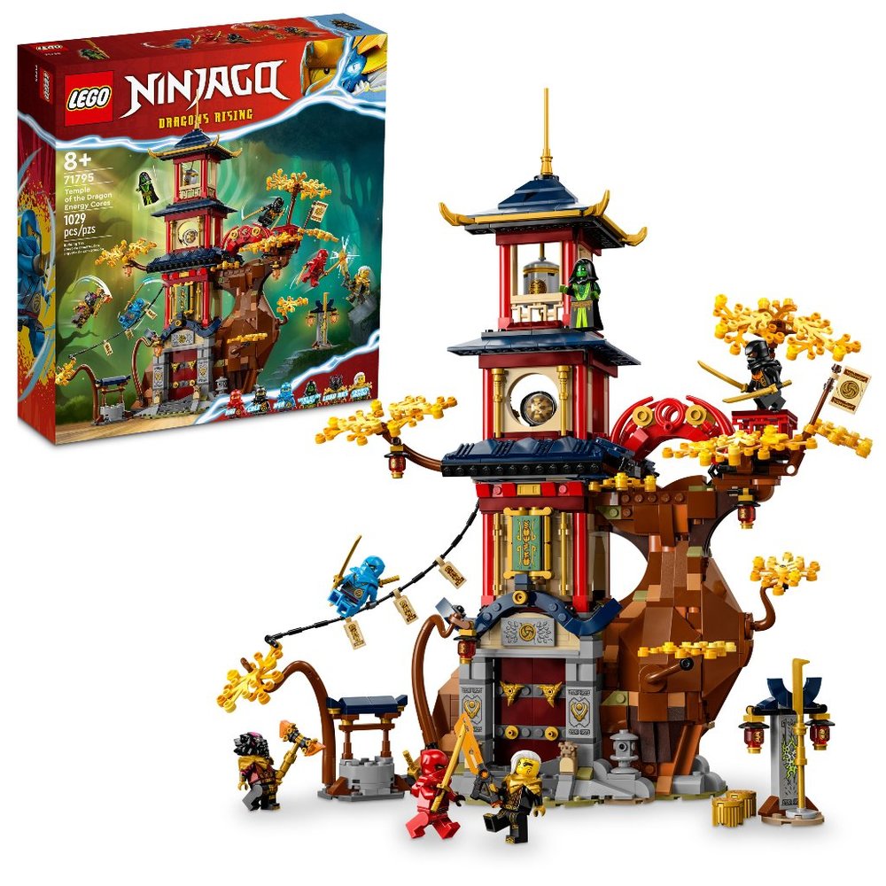LEGO NINJAGO Temple of the Dragon Energy Cores 71795, Building Toy with a NINJAG
